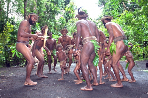 VANUATU - AMBRYM - CULTURE The customes dances on Ambrym island
(photo: Yashmin Chebli)