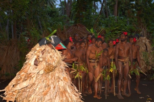 VANUATU - AMBRYM - PORT VATO Volcano Expedition and Adventure to VANUATU.
Custom's dances in the cultural village of Port Vato situated in the Southwest of the Ambrym island.
 © Yashmin CHEBLI