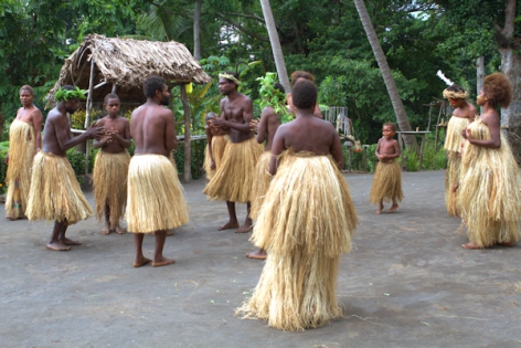 TANNA - YASUR - CULTURE Custom's dances at the foot of the YASUR volcano on the TANNA island. A real ceremony given to the god ‟VOLCANO‟. Total dumping with the population nivane of a small traditional village.
Photo taken during an Expedition on the active volcanoes of VANUATU with a Vulcanologist of the team of VOLCANODISCOVERY.
© Photo Yashmin CHEBLI