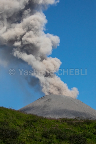 13082019-karymsky-volcano-eruption-kamchatka-08-2019-3779 The ash and gas plume of the Karymsky volcano